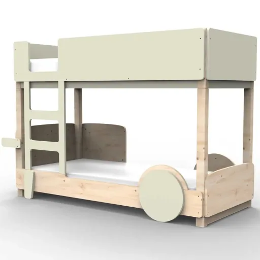 Mathy by Bol's bunk bed "Discovery", Color elements: Summer pink