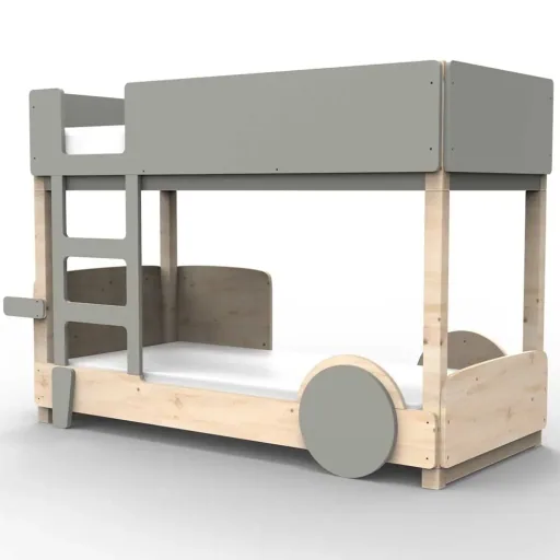 Mathy by Bol's bunk bed "Discovery", Color elements: Summer pink