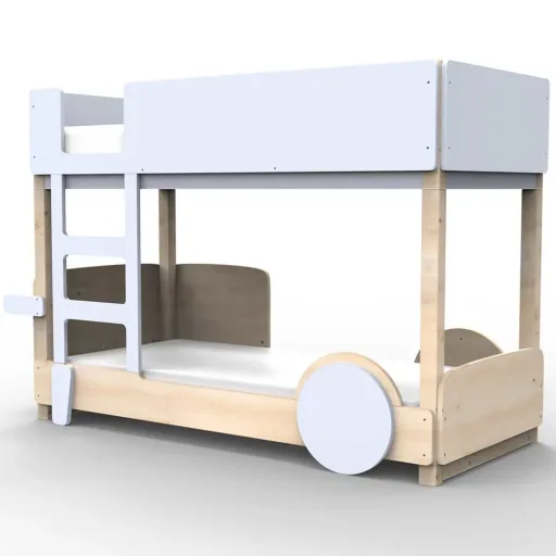 Mathy by Bol's bunk bed "Discovery", Color elements: Summer pink