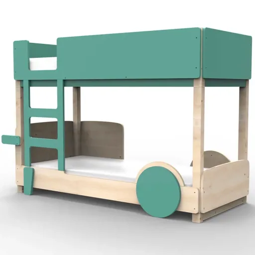 Mathy by Bol's bunk bed "Discovery", Color elements: Summer pink