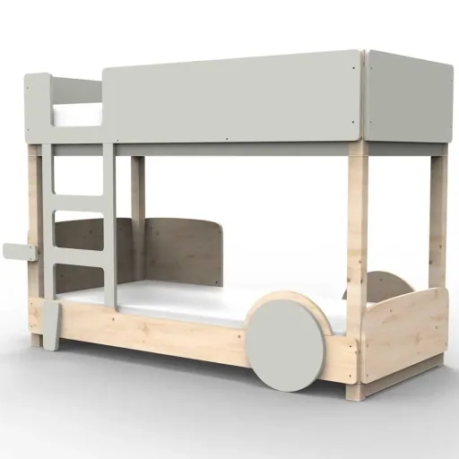 Mathy by Bol's bunk bed "Discovery", Color elements: Summer pink