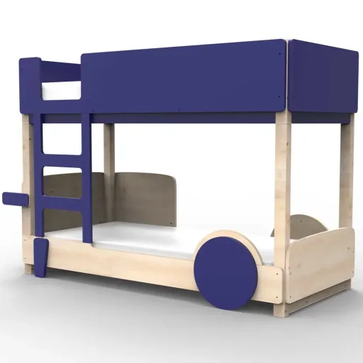 Mathy by Bol's bunk bed "Discovery", Color elements: Summer pink