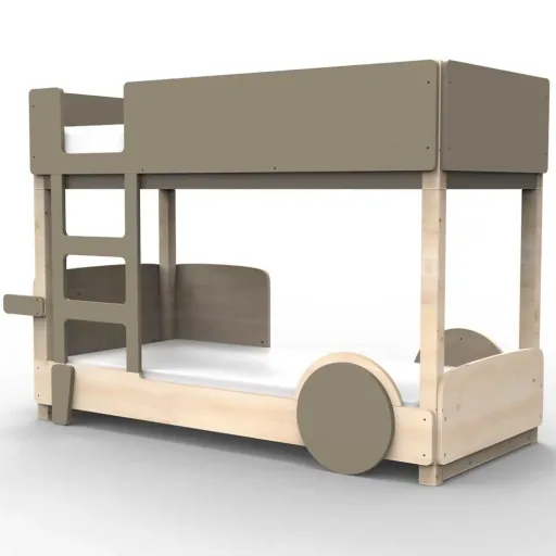 Mathy by Bol's bunk bed "Discovery", Color elements: Summer pink