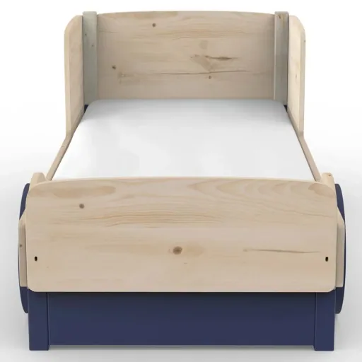 Mathy by Bol's single bed "Discovery" with bed drawer, Color elements: Basalt Gray