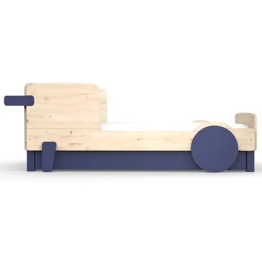 Mathy by Bol's single bed "Discovery" with bed drawer, Color elements: Basalt Gray