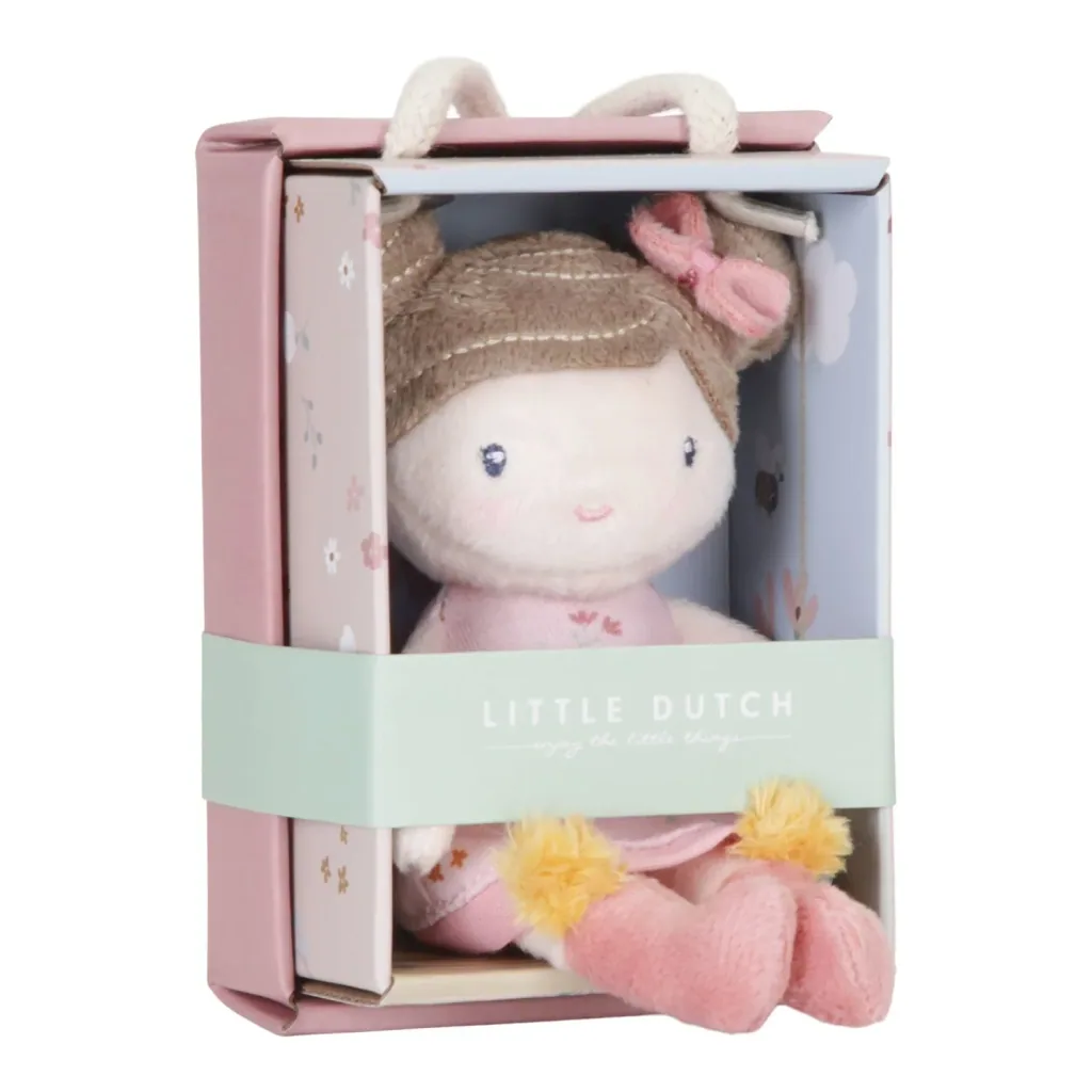 Little Dutch Cloth doll, Cuddle doll - Pink, 10 cm