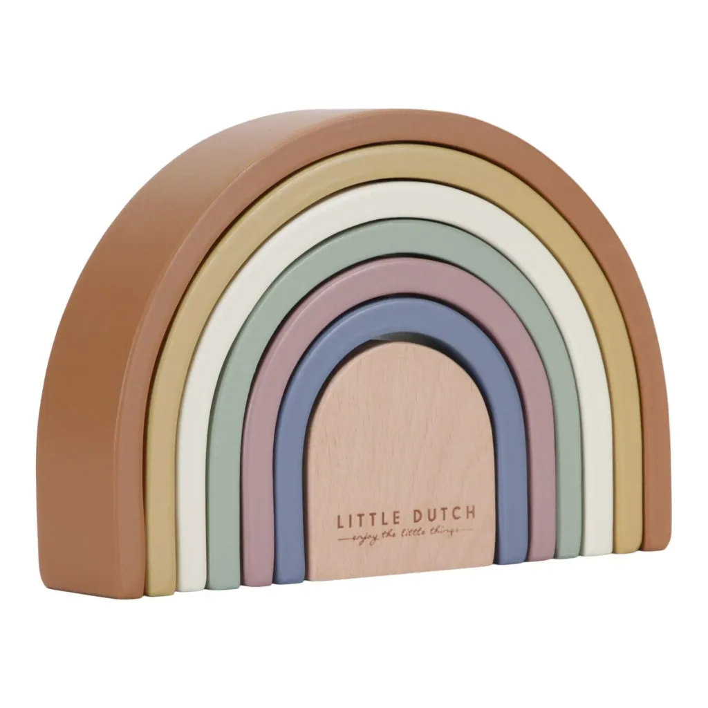 Little Dutch Children's Stacking Rainbow Toy - Vintage