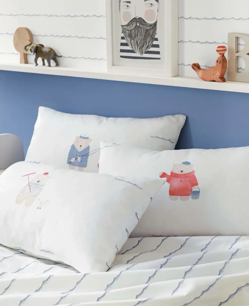 Casadeco My Little World Wallpaper Uni Blau