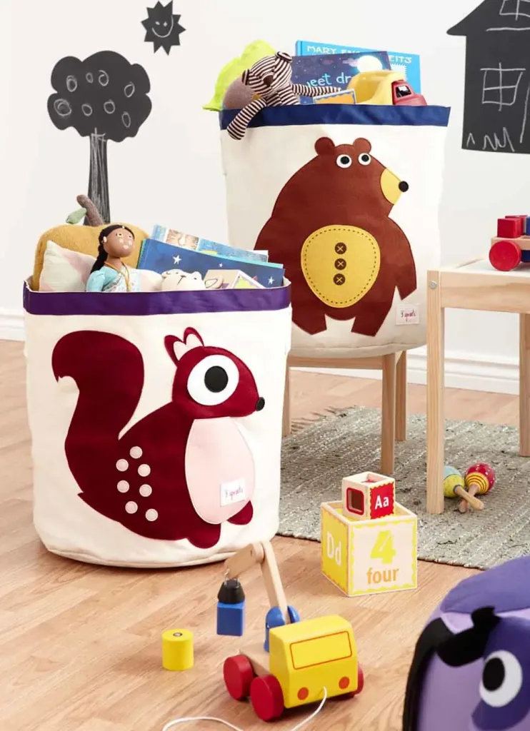 3 Sprout's storage basket raccoon