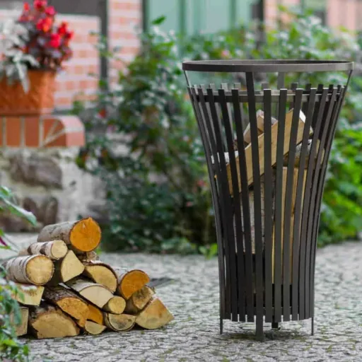 Modern Steel Fire Pit & Garden Fire Bowl