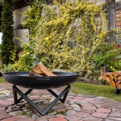 60cm Steel Fire Pit | Garden Fire Bowl