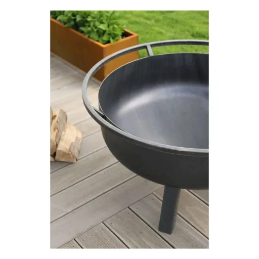 XXL Fire Pit 'PORTO' - 80cm Steel Fire Bowl