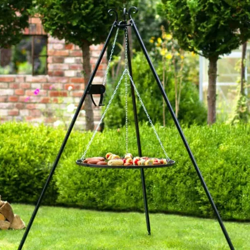 Tripod Grill Set - 180cm Hanging Grill with 60cm Swing Grill