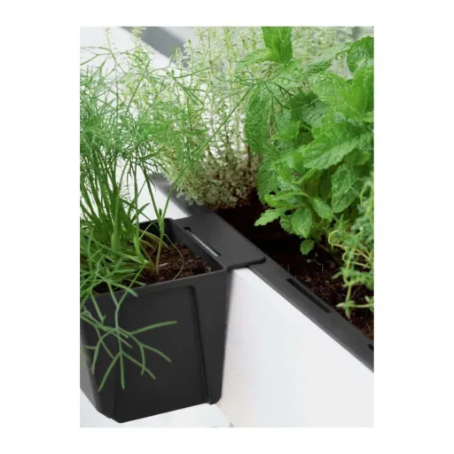 Pallet Planter Box, Anthracite Plastic Planter for Pallet Garden, European Pallet Compatible