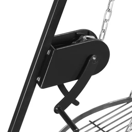 Tripod Grill Set, Swing Grill with 80cm Grill Grate & Hand Crank