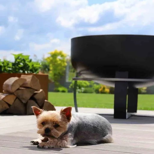XXL 80cm Steel Fire Pit | Large Garden Fire Bowl