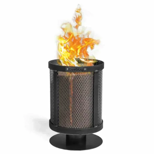 Steel Fire Pit - 20cm Garden Fire Bowl for Outdoor Fire Pit