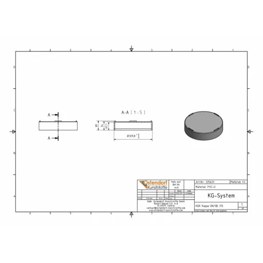 DN/OD 315 KG Pipe Cap - Sewer & Drain Protection