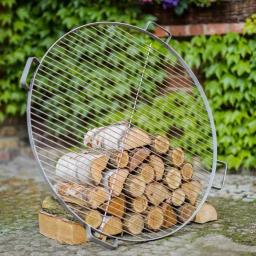 Stainless Steel Fire Pit Grill Grate, 60cm Cooking Grate for Fire Pit