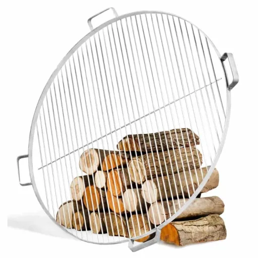 Stainless Steel Fire Pit Grill Grate, 60cm Cooking Grate for Fire Pit