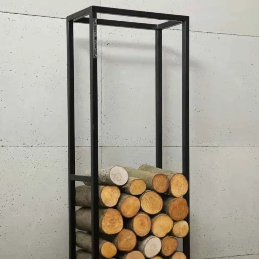 Steel Firewood Rack, Log Holder, 120x40x20cm