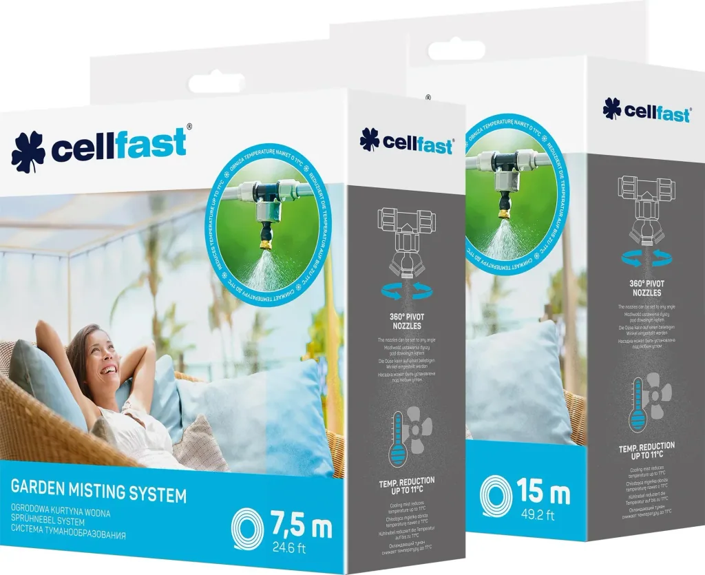 7.5m Misting System for Patio, Garden Cooling