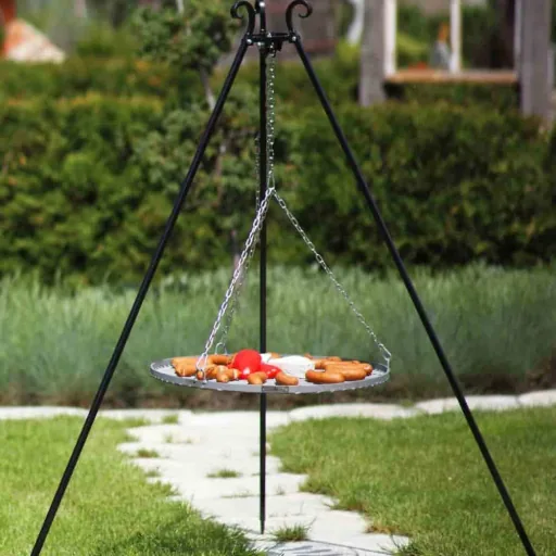 Tripod Swing Grill Set with Stainless Steel Grate