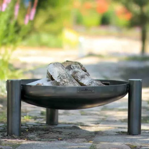 60cm Steel Fire Pit - PALMA Garden Fire Bowl
