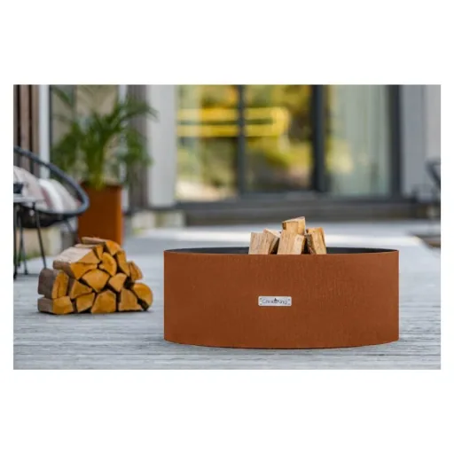 60 cm Corten Steel Fire Pit | Garden Fire Bowl
