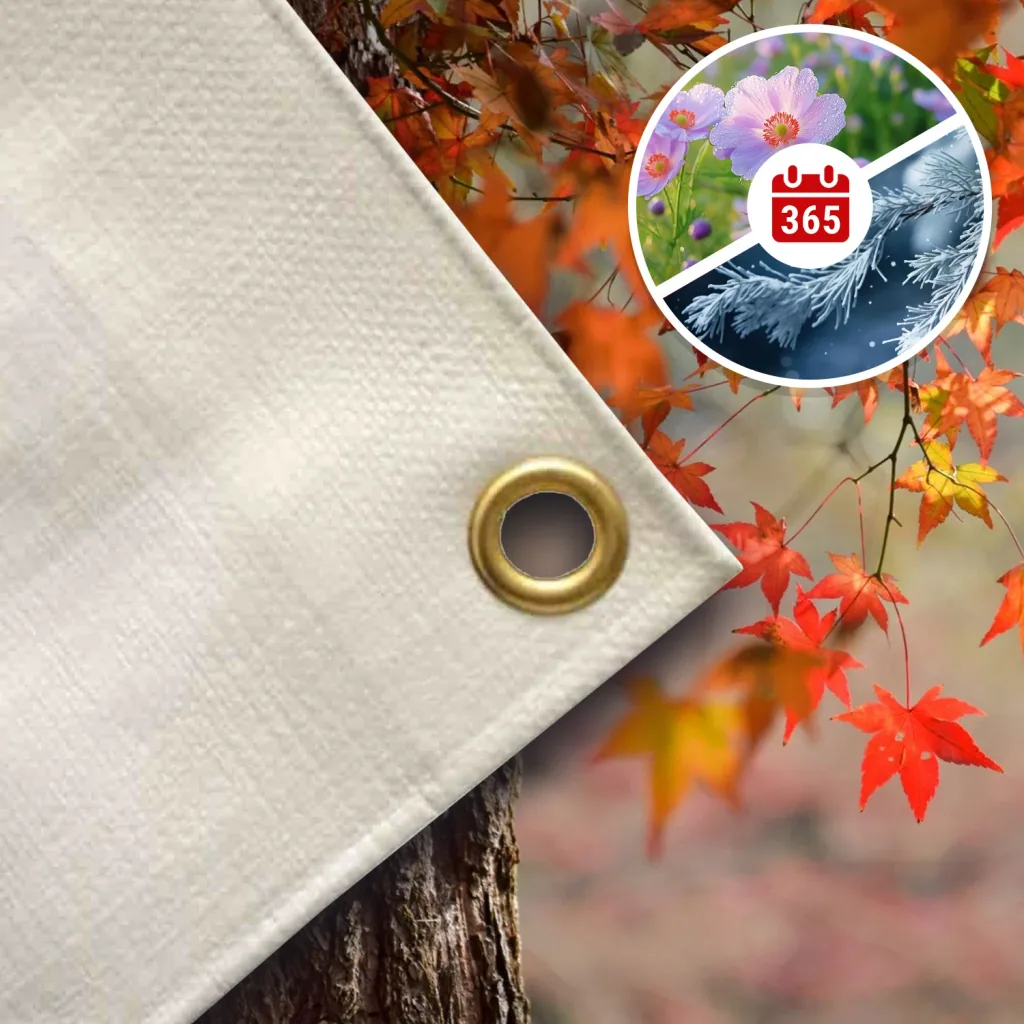 Waterproof Tarp 280g/m², 3x4m (12m²) - Heavy Duty Ripstop Tarpaulin