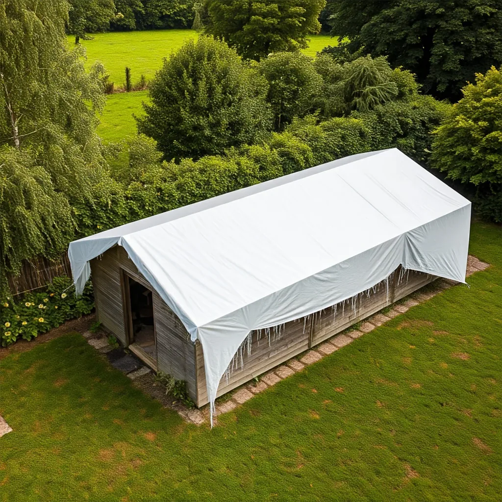 Waterproof Tarp 280g/m², 3x4m (12m²) - Heavy Duty Ripstop Tarpaulin