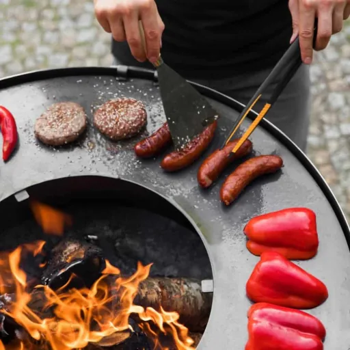 102cm Stainless Steel Fire Pit Grill Plate | Heavy Duty Cooking Grate