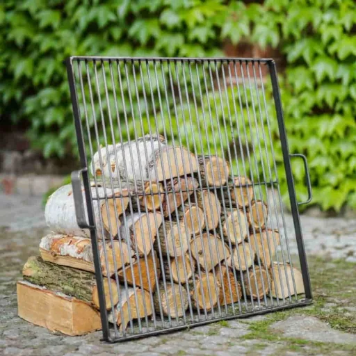 Square Fire Pit Grill Grate - 50x50 Steel Grill Grate for Fire Bowls
