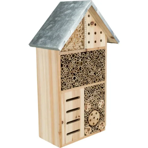 Wooden Insect Hotel, Bee Bug House for Garden