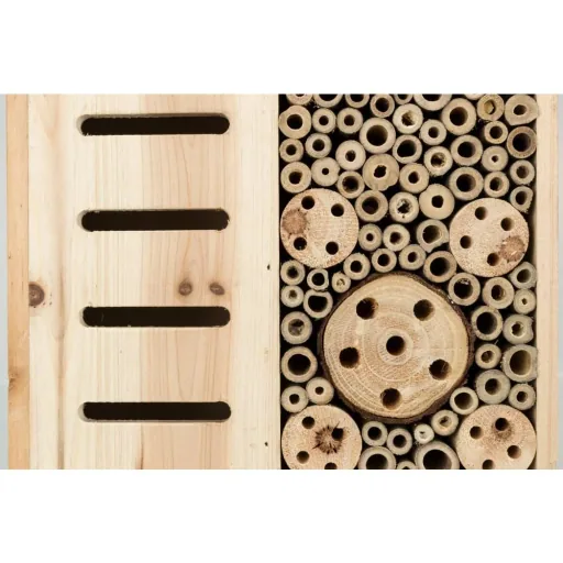 Wooden Insect Hotel, Bee Bug House for Garden