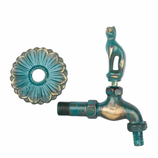Vintage Cat Garden Faucet Patina Finish 1/2"