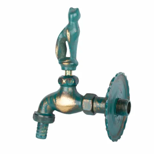 Vintage Cat Garden Faucet Patina Finish 1/2"