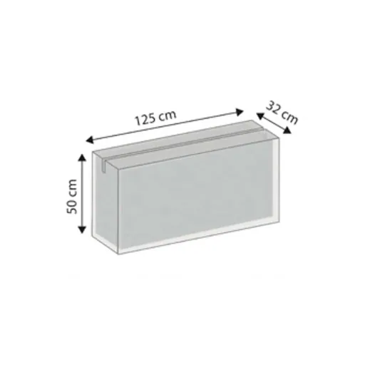 Deluxe Seat Cushion Cover - Weatherproof, Waterproof, 125x32x50 cm