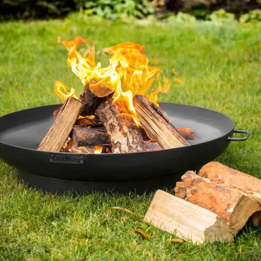 60cm Steel Fire Pit Bowl for Garden & Patio