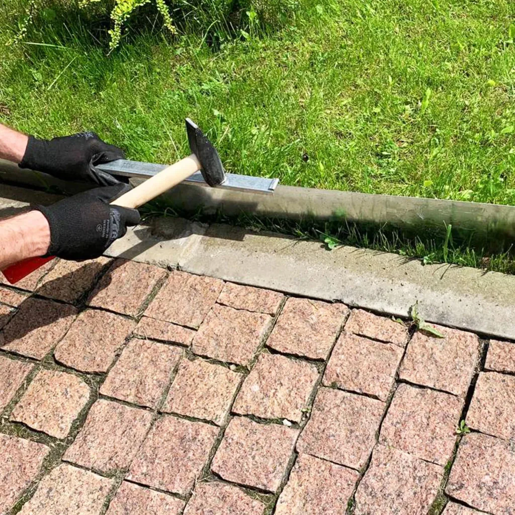 Alu/Zink Flexible Lawn Edging 15 cm x 10 metres | Garden edging | Garden border edging