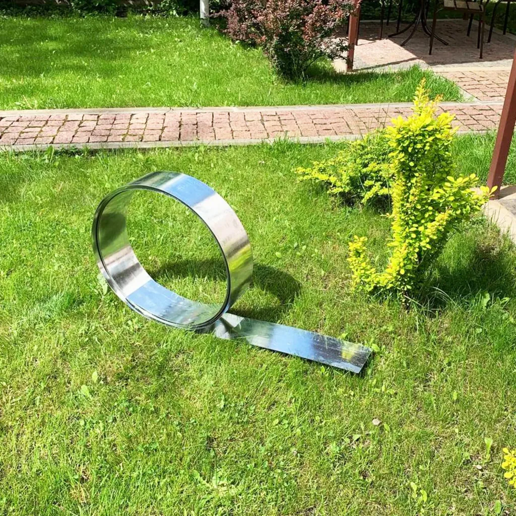 Alu/Zink Flexible Lawn Edging 15 cm x 15 metres | Garden edging | Garden border edging