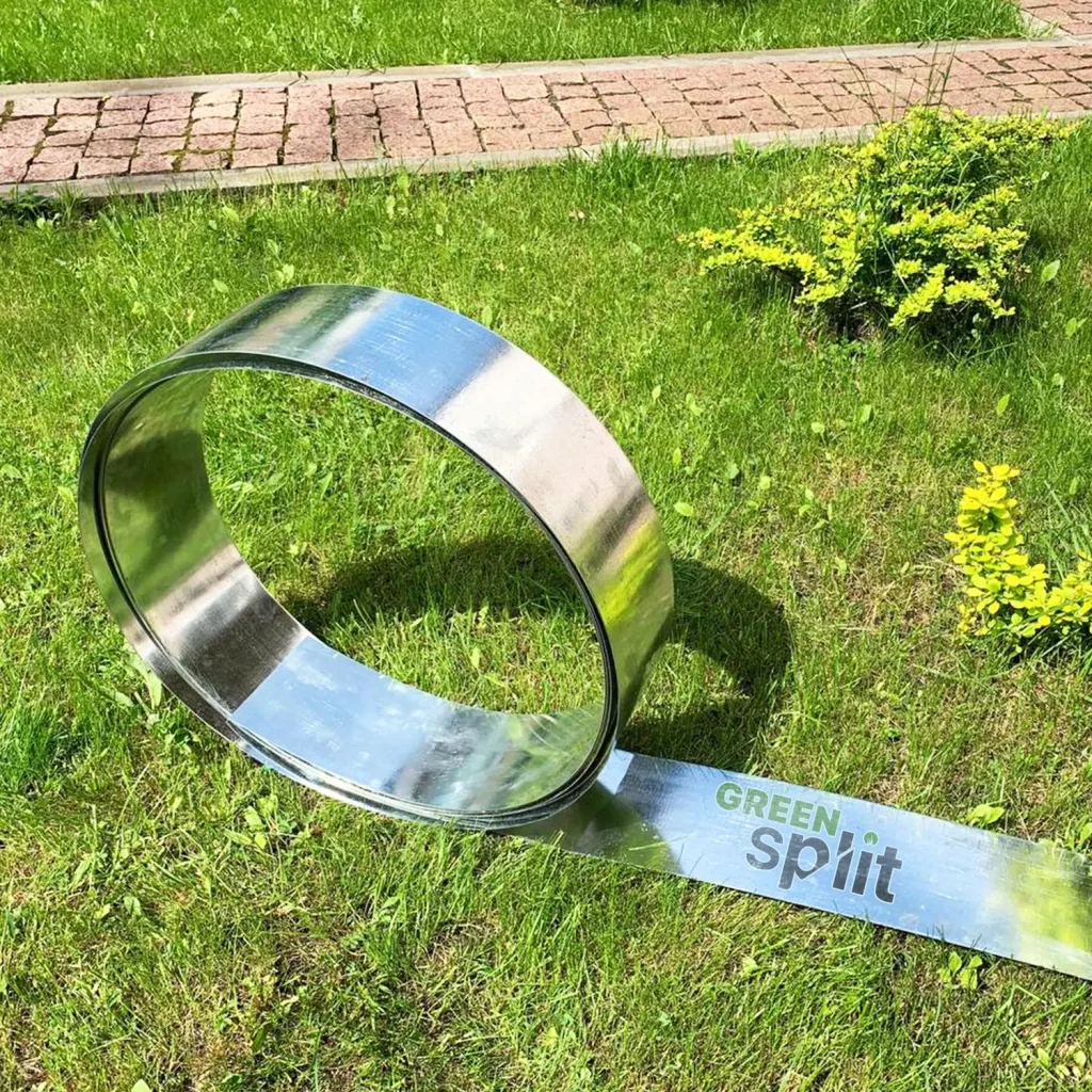 Alu/Zink Flexible Lawn Edging 15 cm x 15 metres | Garden edging | Garden border edging