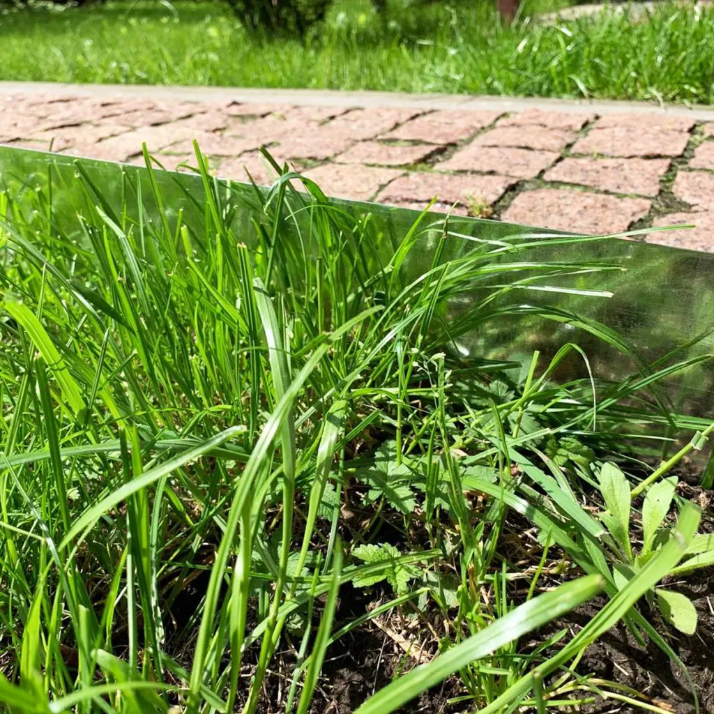 Alu/Zink Flexible Lawn Edging 15 cm x 15 metres | Garden edging | Garden border edging