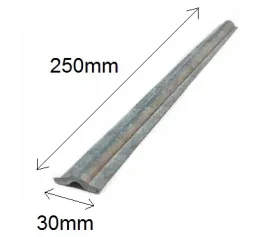Ground screws metal 25cm x 3cm | Ground anchor | Lawn edging