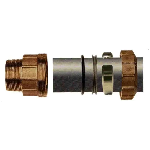 40mm Brass 90° Angle PE Pipe Fitting for Water and Gas