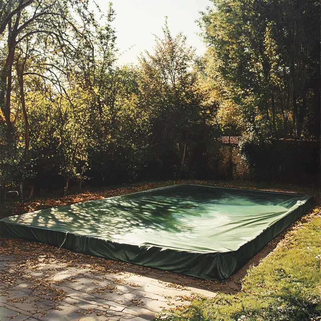 Tarp, Green Waterproof Cover, 280 g/m², 6 x 12m (72m²), Ripstop, UV Resistant