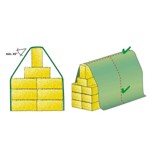 Crop Cover Straw Fleece - 140g/m², 9.8m x 12.5m (122.5m²) Harvest Protection
