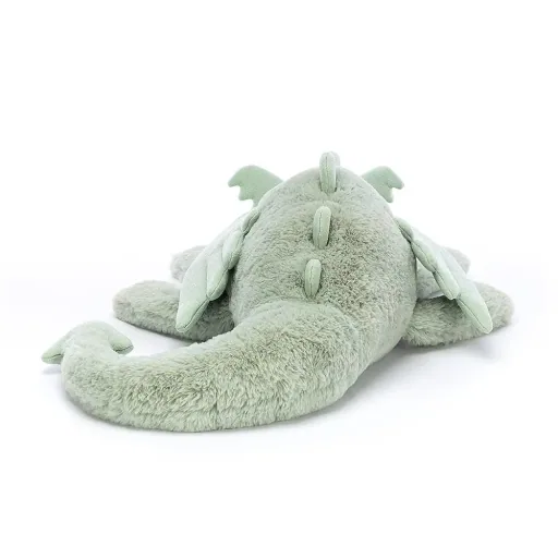 Jellycat Soft Toy, Cuddly toy - Sage Dragon, Size: Huge - H19 X W66 CM