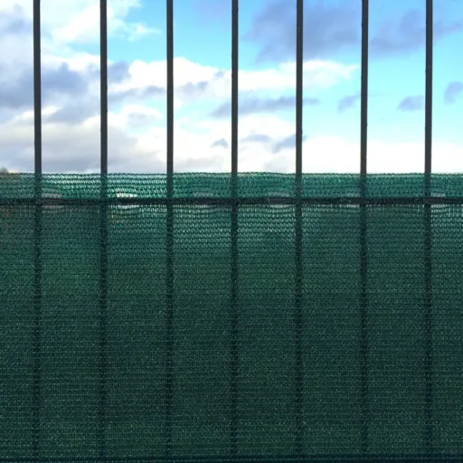 Privacy Screen, Windscreen 2x5m, Fence Screen, Green HDPE