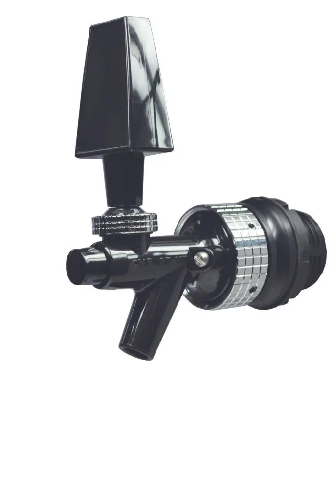 Beer tap, Beer faucet, Compensator tap, model - AFG CMB, black/chrome